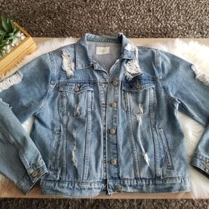 Distressed Jean Jacket